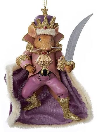 Mouse King in a Purple Cape with a Sword