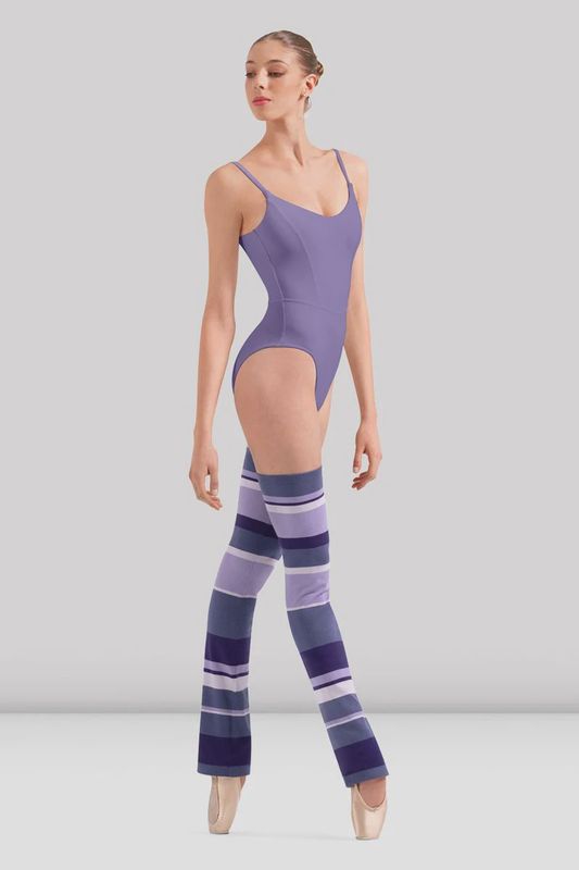 Knitted Leg Warmers-Striped