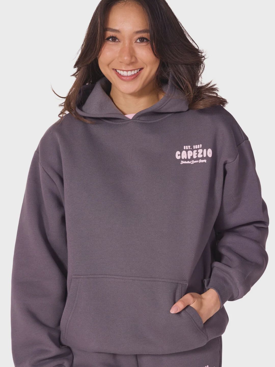 Jet Setter Momentum Hoodie, Color: Charcoal Acid Wash, Size: XS