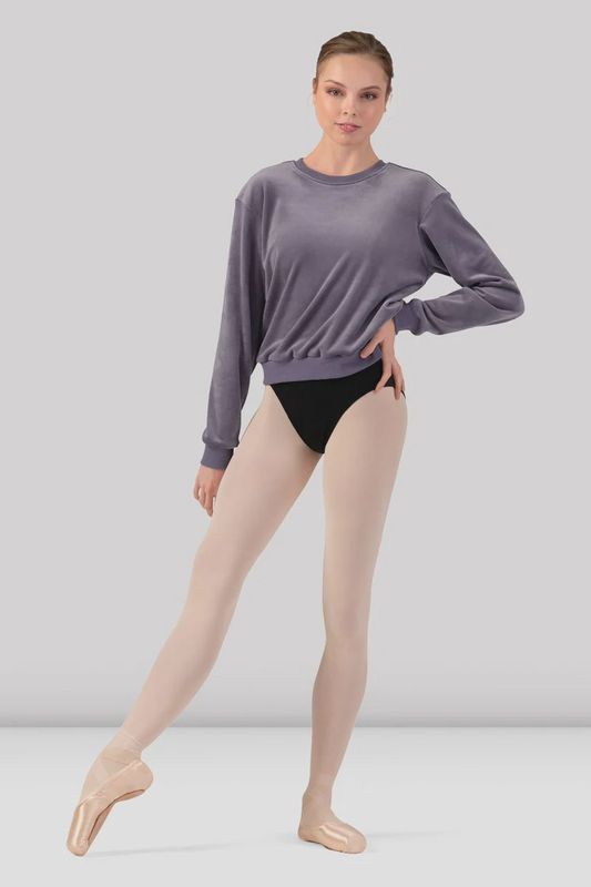 Caroline Velvet Crew-Neck Cozy Jumper - Adult