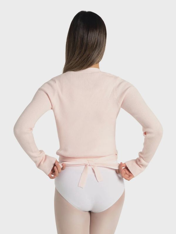 Ribbed Knit Wrap Sweater