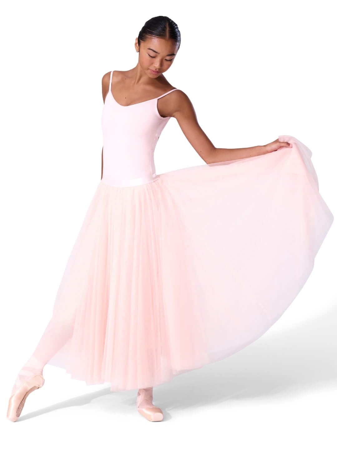 Étoile Long Tutu Skirt, Color: Pink, Size: XS