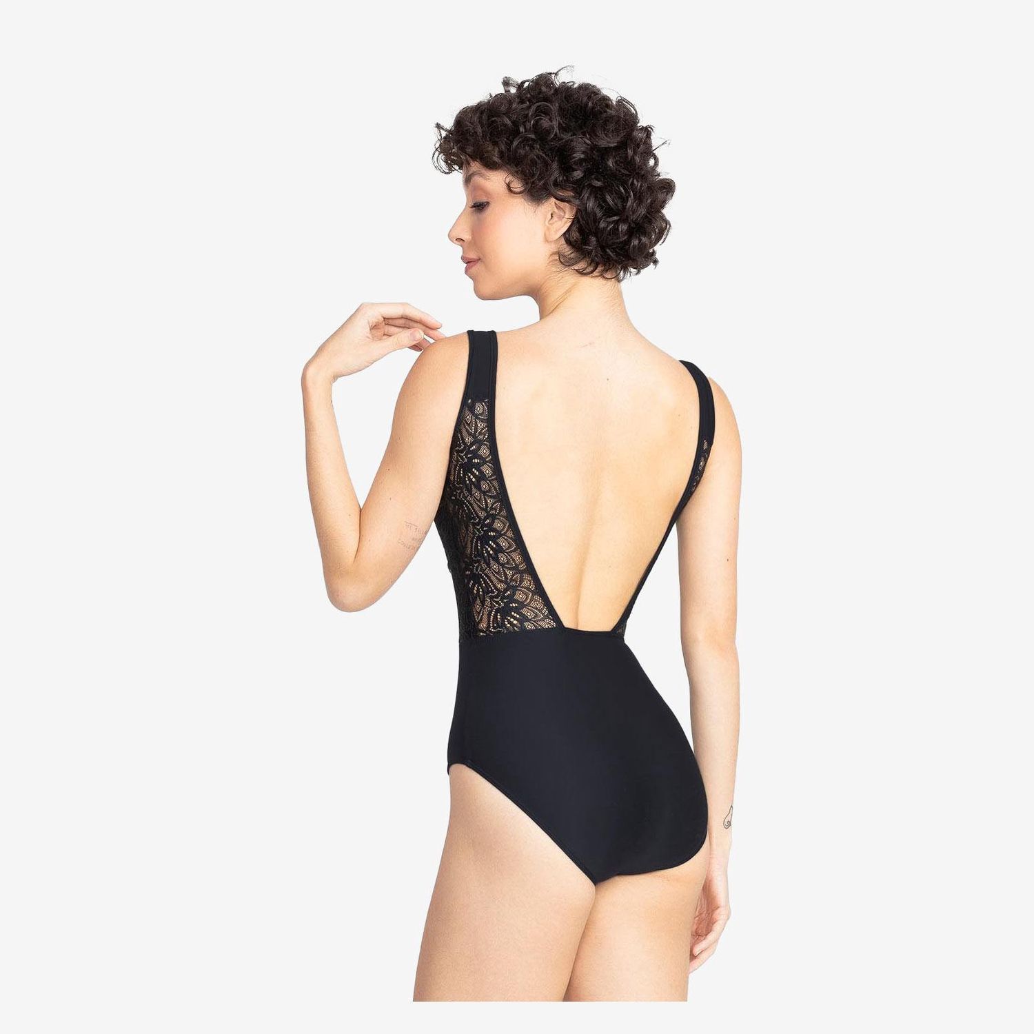 Jessica  leotard with lace and low back