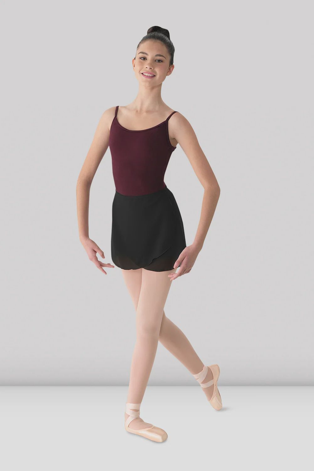 Georgette skirt, Color: Black