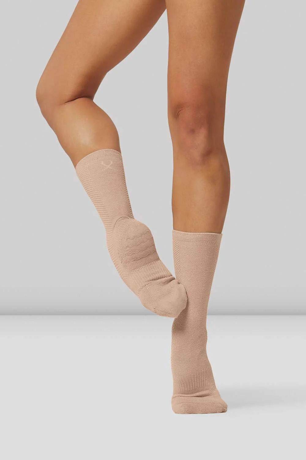 Blochsox Dance Socks -MDT, Color: Sand, Size: XS