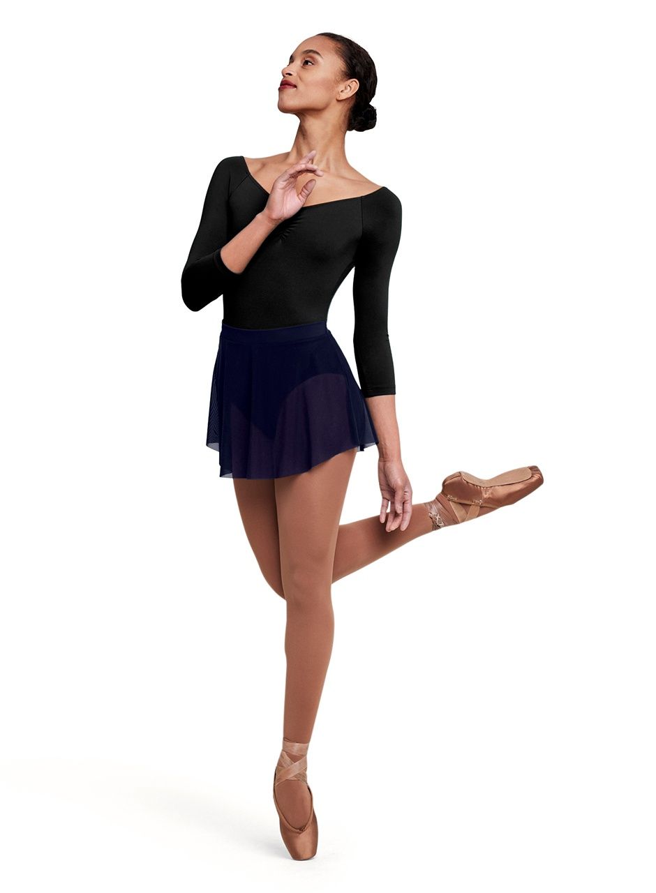 Jaye Mesh Skirt -NAVY /Adult-Teen, Size: XS/S