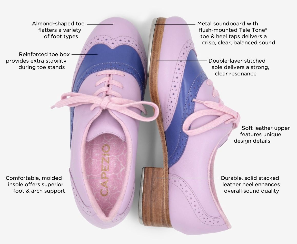 Roxy Tap Shoe /Pink-Purple Tap Shoes --Limited Edition, Size: 6.5