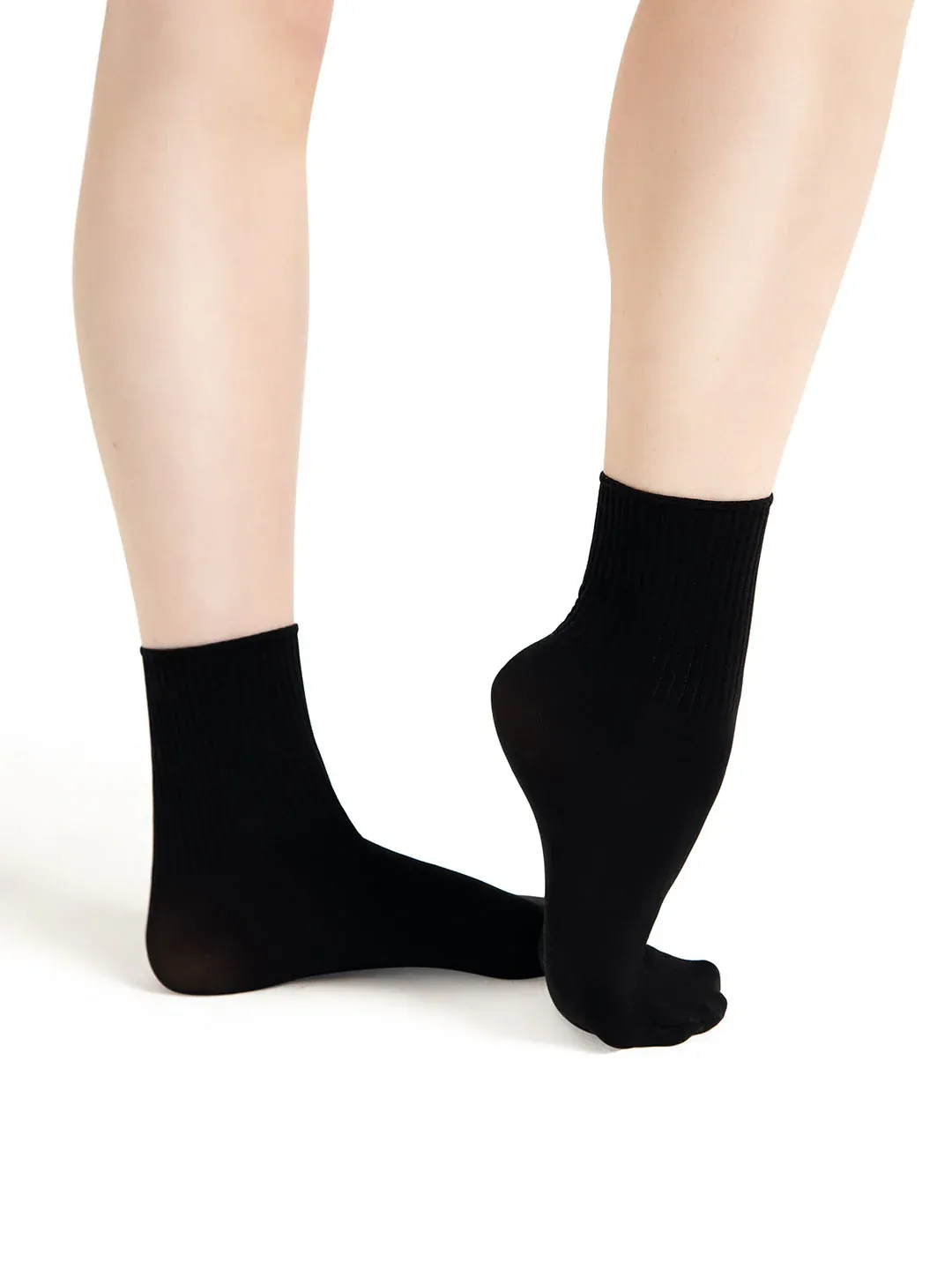 Ribbed Dance Sock -One Size -Adult, Color: BLK