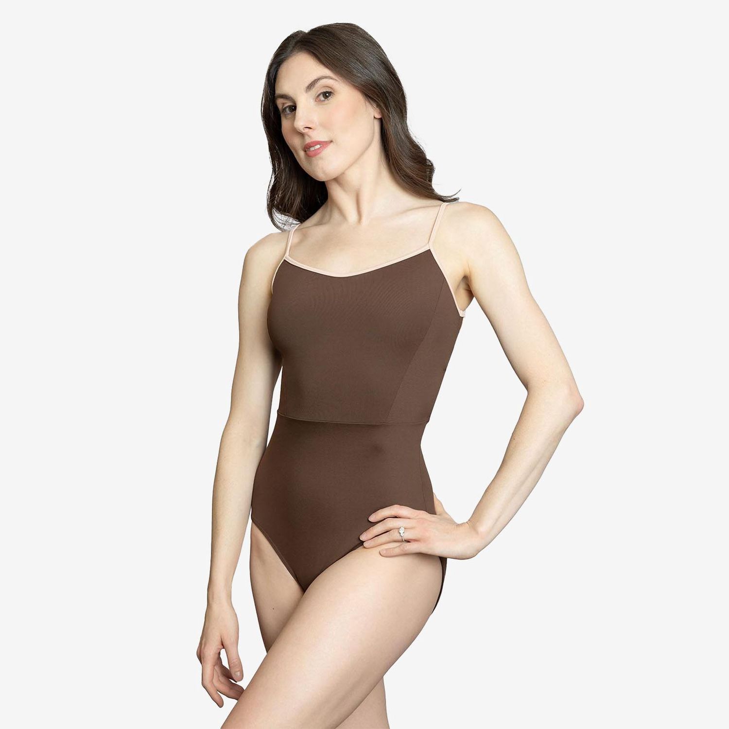 Tiler Peck -Tahoe Leotard, Color: Coffee/Antique Rose, Size: P