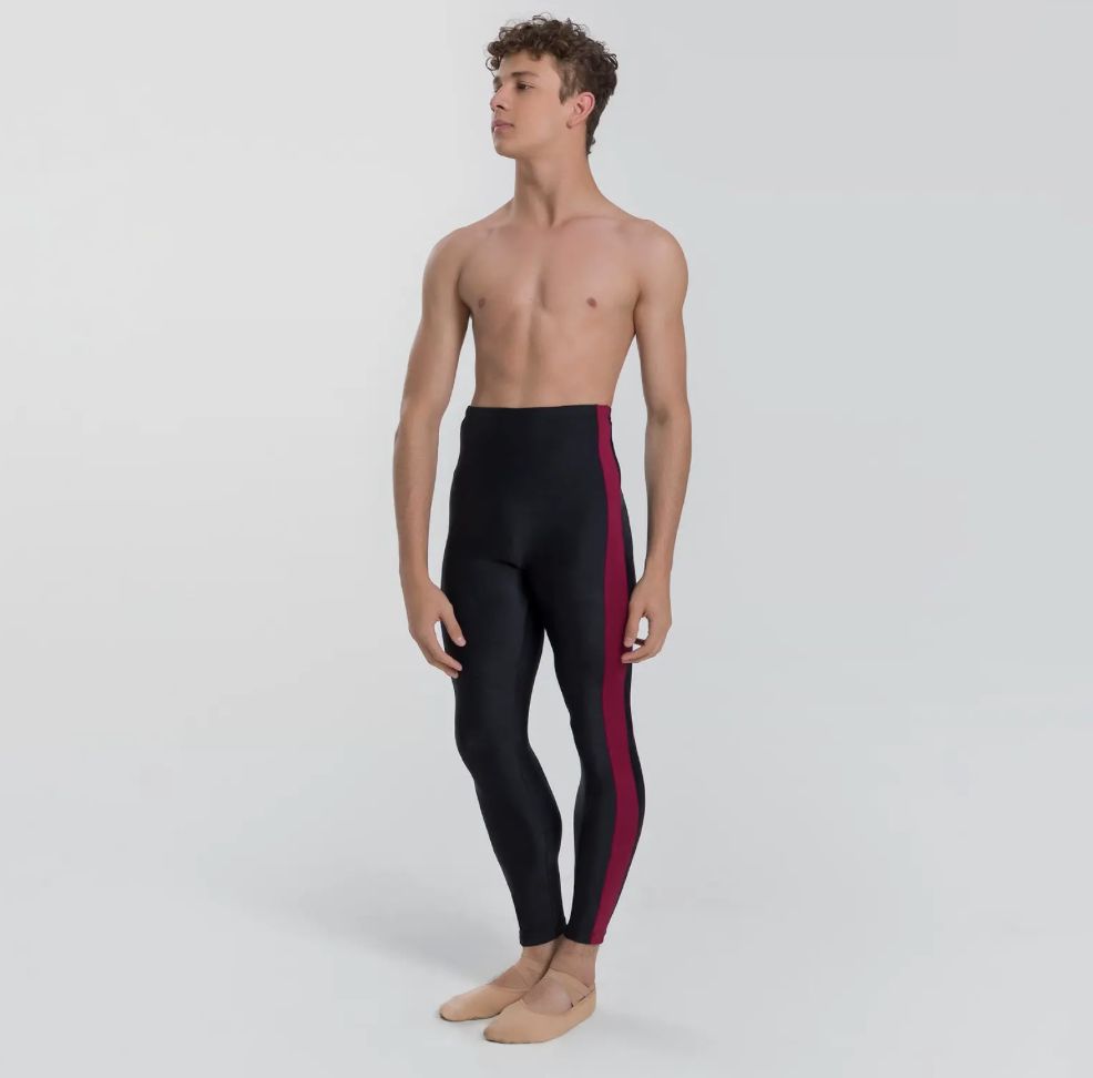 Vicente Pant-Mens, Color: Black/Burgundy, Size: M