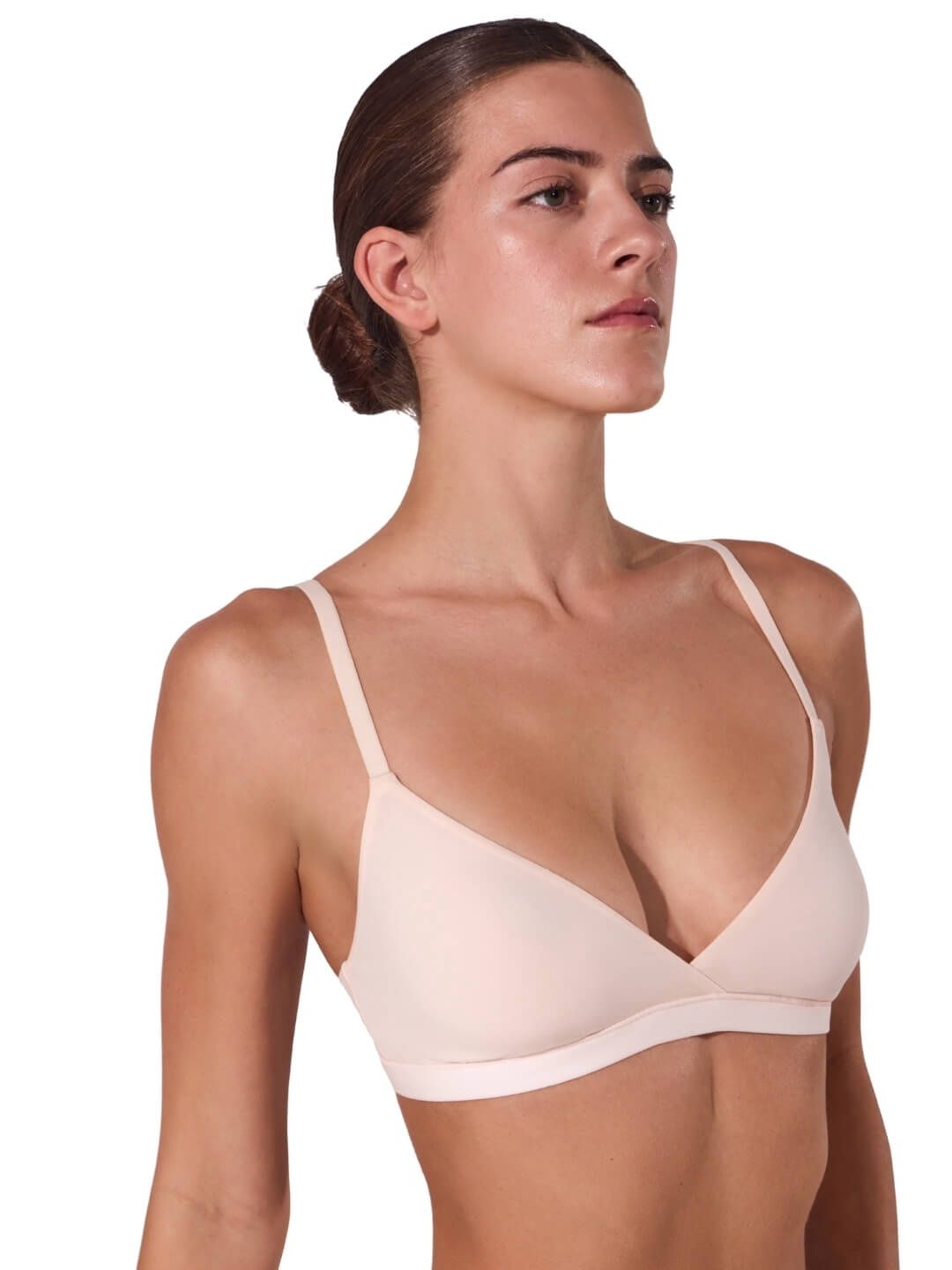 Surplice Front Bralette, Color: Light Pink, Size: XS