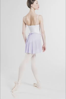 Delia Stretch Tulle Faux Wrap Skirt