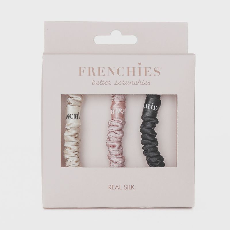 Frenchies Skinny Silk Scrunchies
