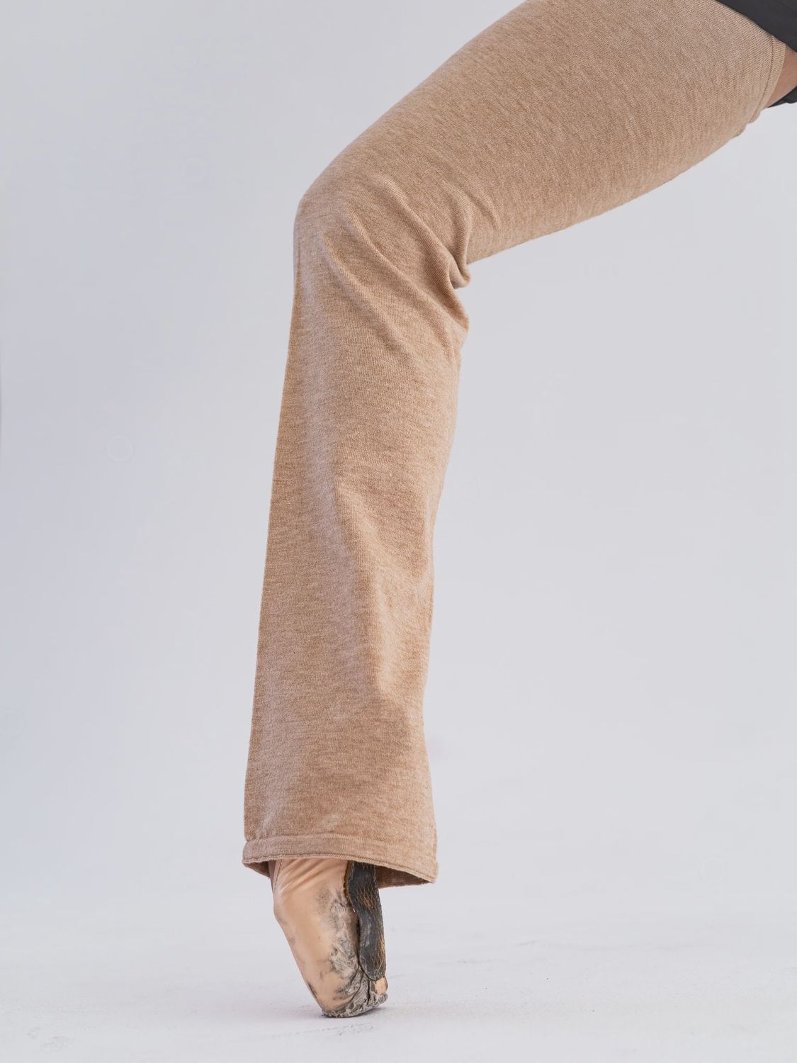 Long Leg Warmers -Barre Trash, Color: Oatmeal, Size: XS/S