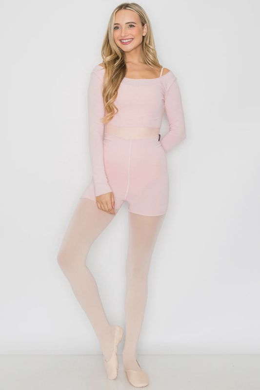 Mia Roll Down Shorts/ Angora-blend -OS