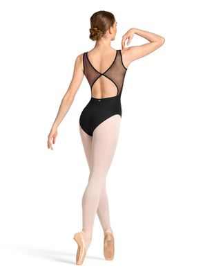 Mirella Celeste Boat Neck Printed Leotard