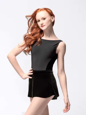 Tulip Skirt Black Velvet RTW