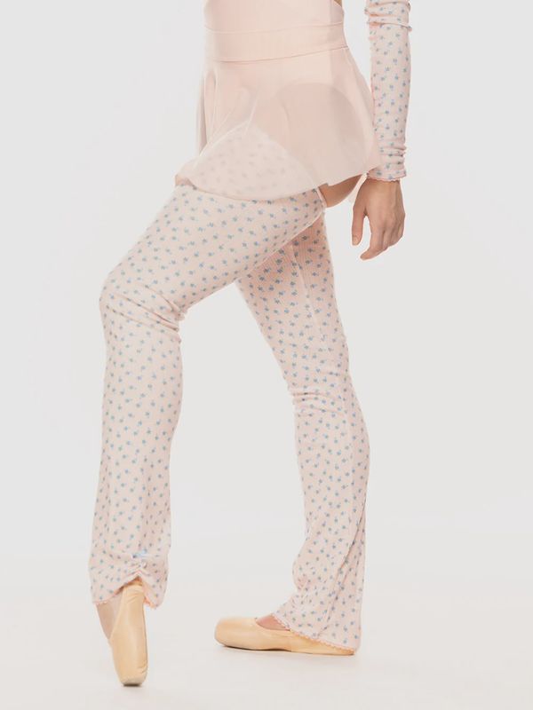 Thigh High Leg Warmers Knit Light Pink Pointelle