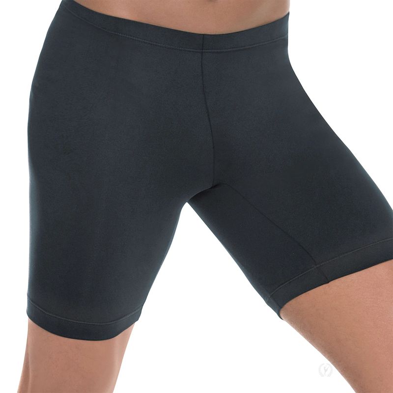 Eurotard Adult Unisex Long Length Dance Shorts-Black