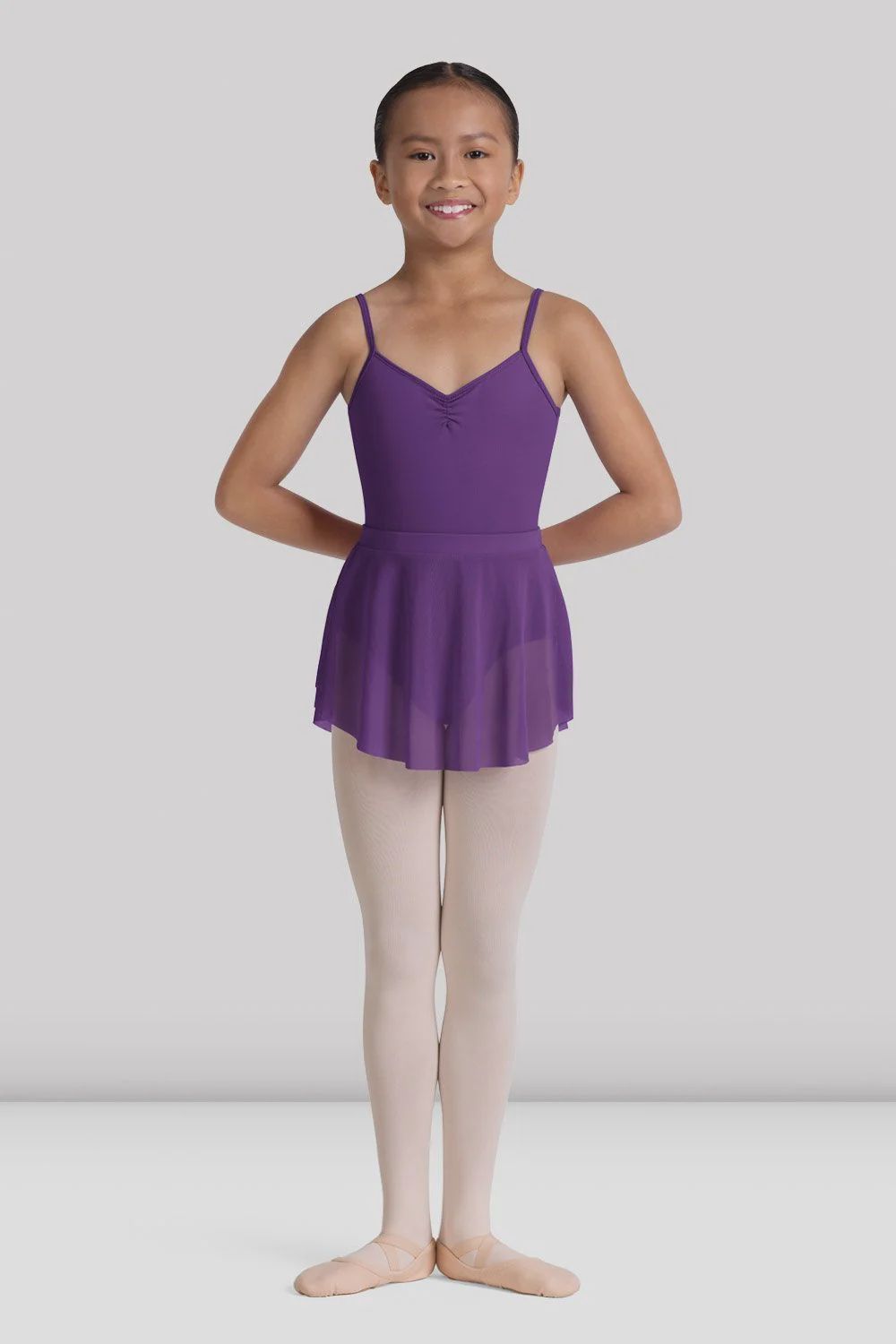 Viola Mesh Skirt -Aubergine /Child