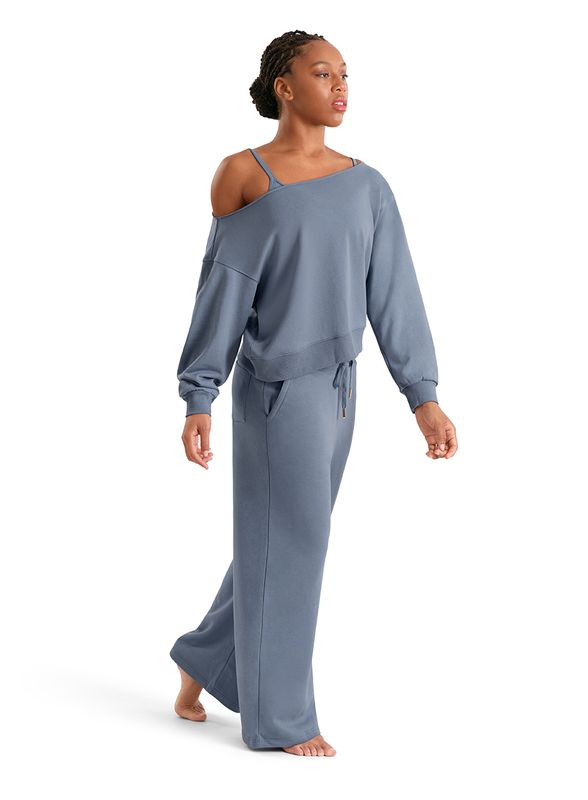 Ladies Mirella Adagio Long Sleeve Sweatshirt -Dusty Gray