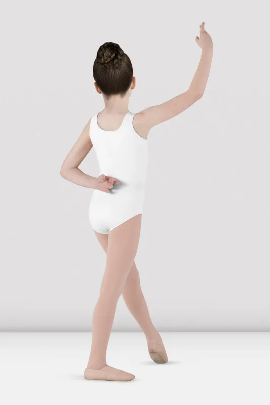 Dynamic Microlux Tank Leotard -White /Child