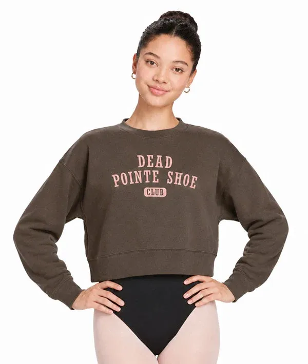 Dead Pointe Shoe Club Crop Crewneck
