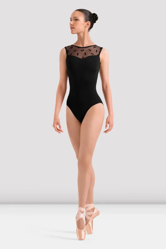 Amelia Floral High Neck Leotard