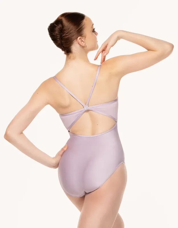 Mackenzie Leotard Iced Lilac Crushed Velvet