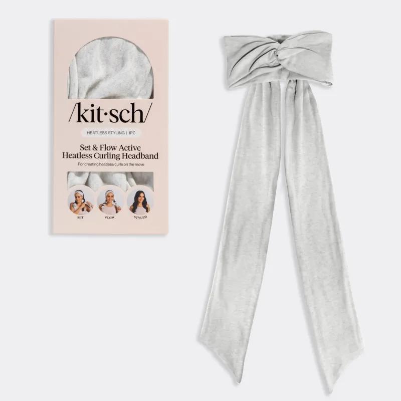 Set &amp; Flow Heatless Curling Headband - Heather Gray