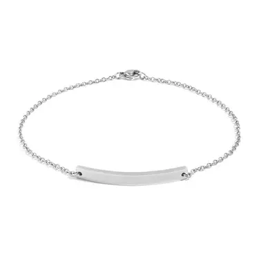 Stainless Steel Blank Curved Bar Bracelet/Anklet Stainless Steel Blank Curved Bar Bracelet/Anklet