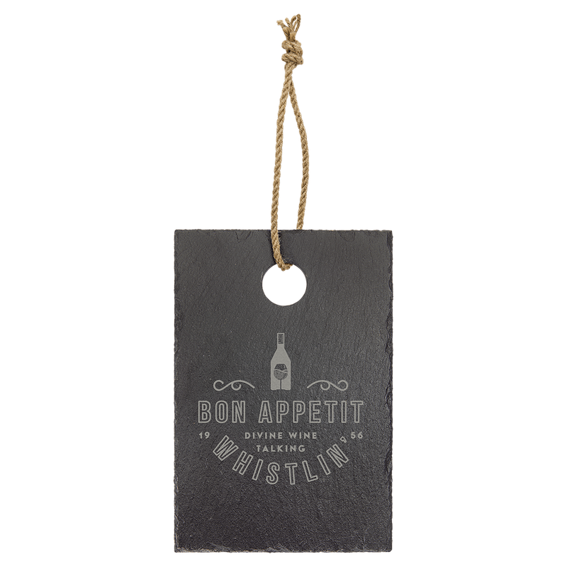 9" x 6" Rectangle Slate Cutting Board with Hanger String