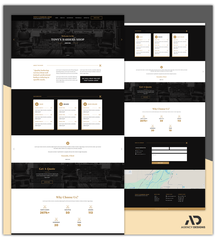 BARBERSHOP 1 - LANDING PAGE
