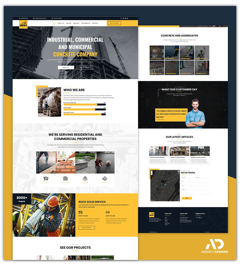 CONCRETE 1 - WEBSITE THEME