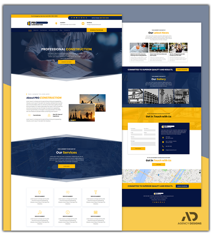 CONSTRUCTION 1 - WEBSITE THEME