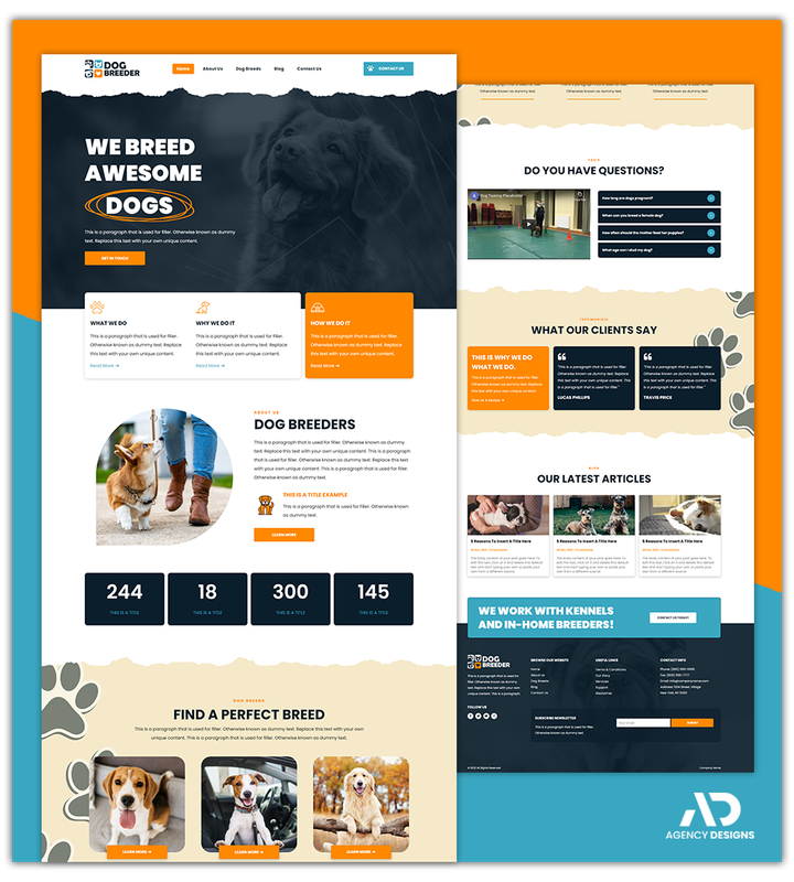 DOG BREEDER 1 - WEBSITE THEME