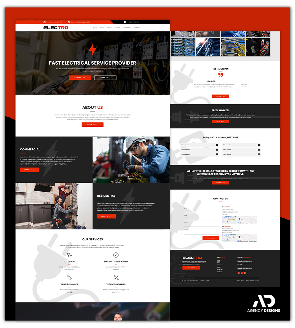 ELECTRICIAN 1 - WEBSITE THEME