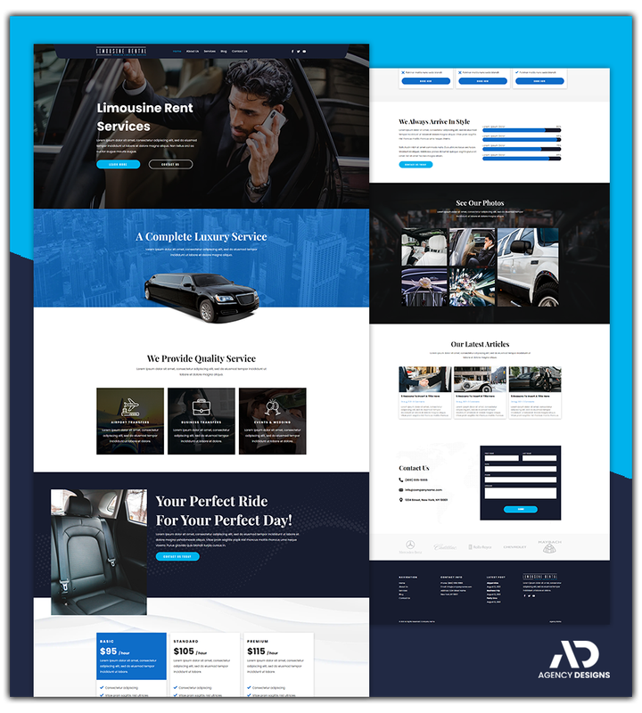 LIMOUSINE RENTAL 1 - WEBSITE THEME