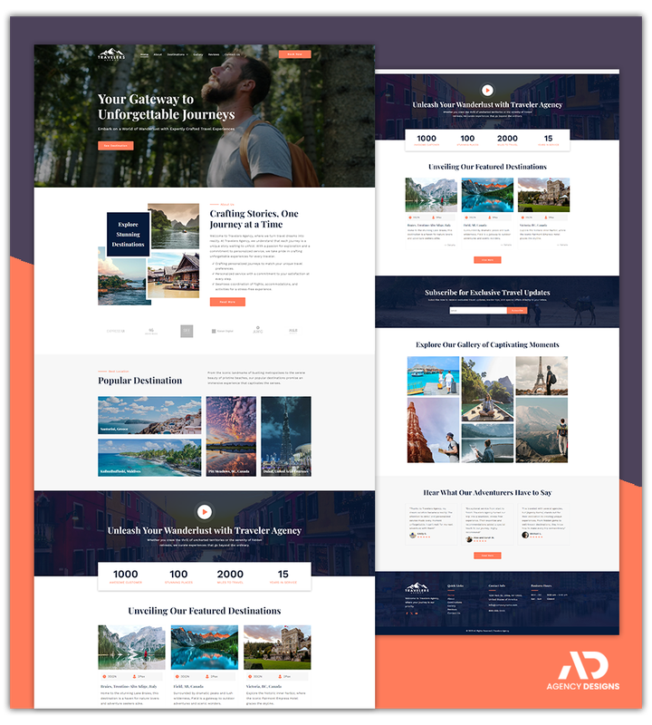 TRAVEL AGENCY 1 - WEBSITE THEME