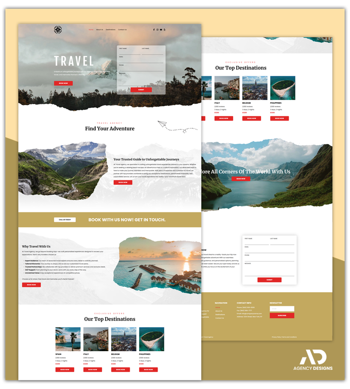 TRAVEL 1 - LANDING PAGE