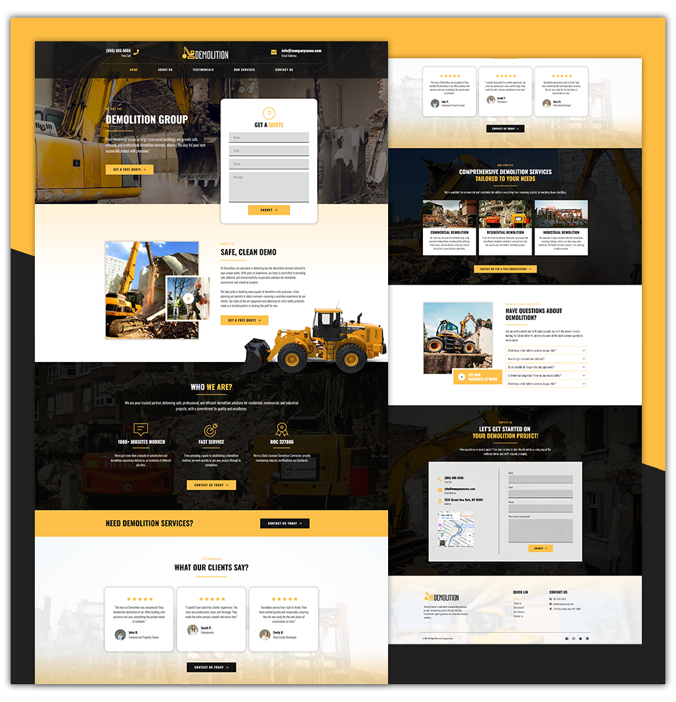 DEMOLITION 1 - LANDING PAGE