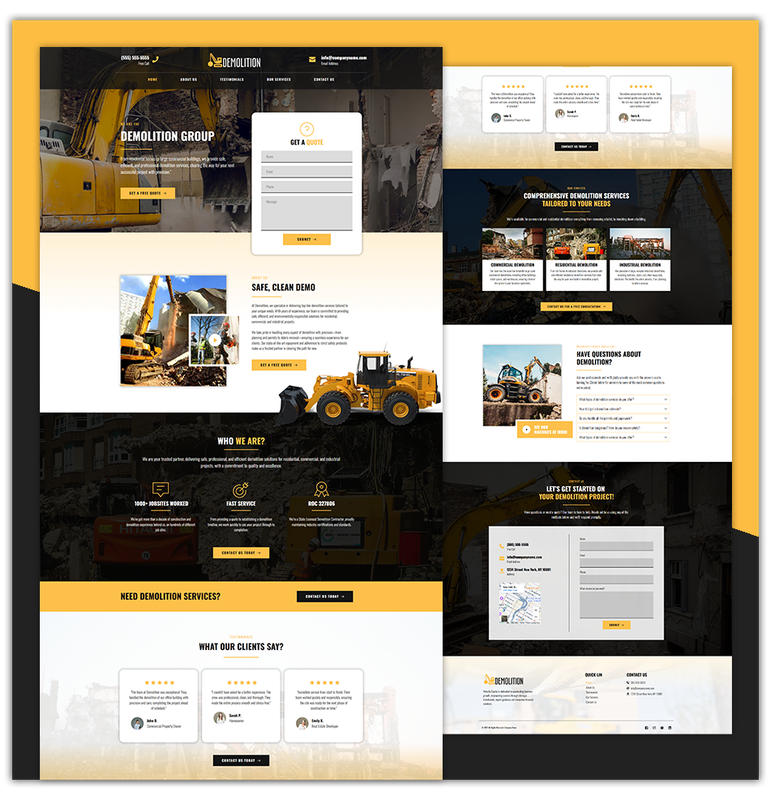 DEMOLITION 1 - LANDING PAGE