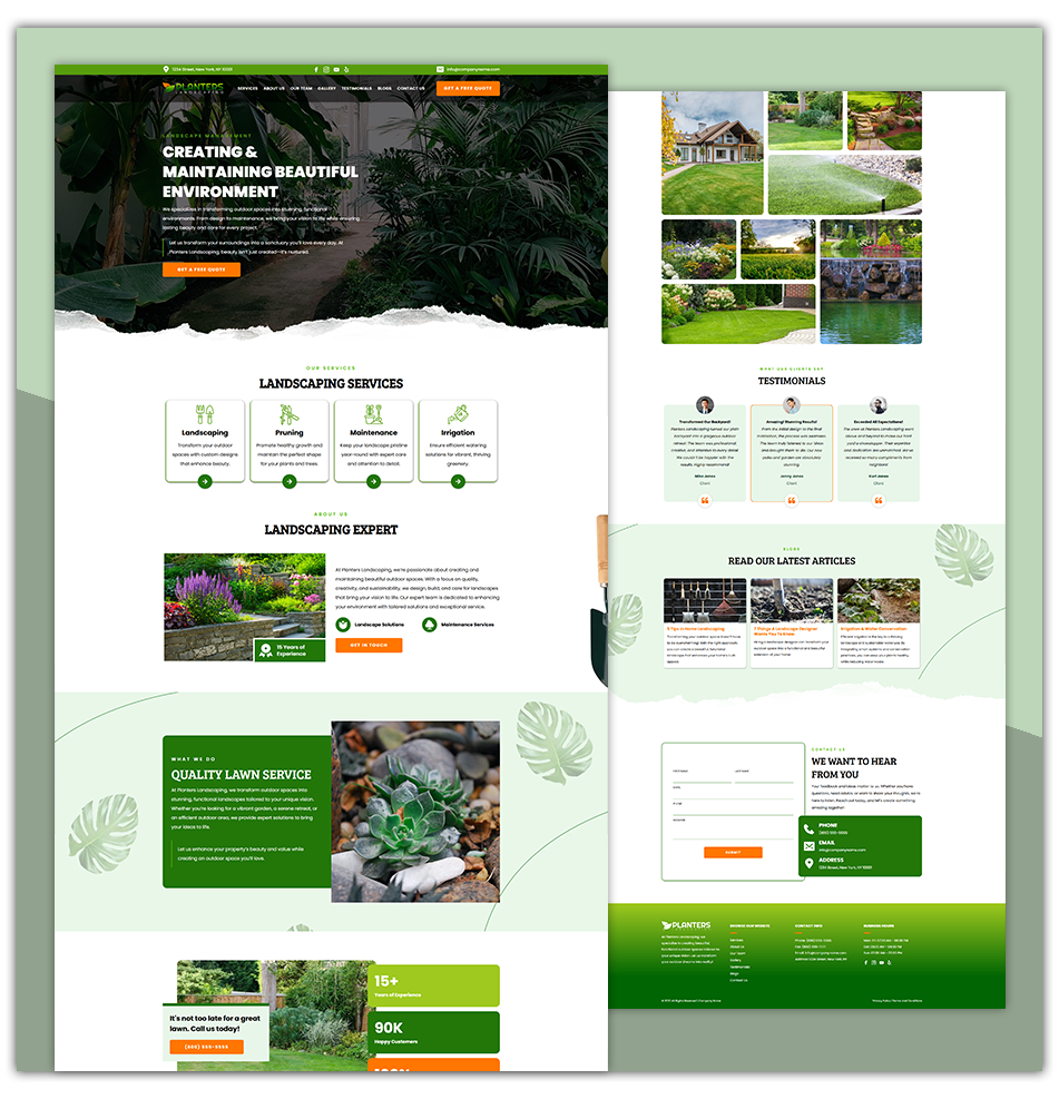 LANDSCAPING 1 - LANDING PAGE