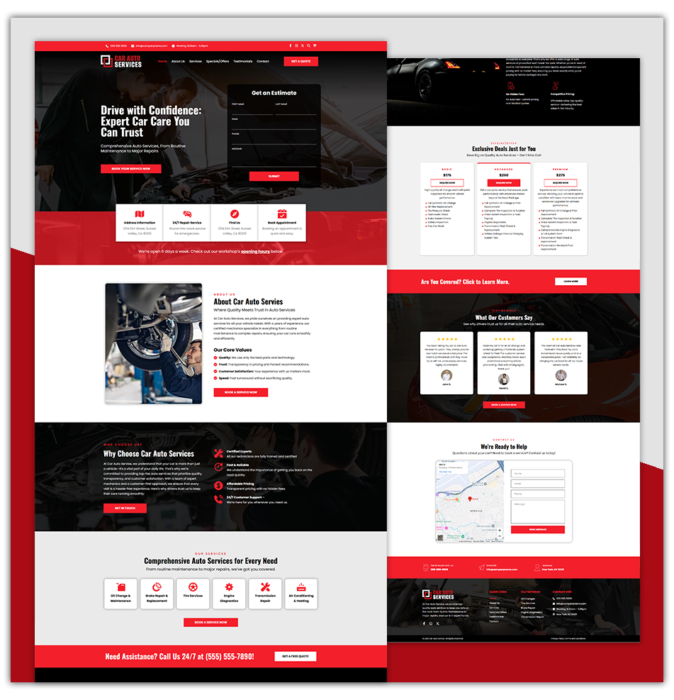 AUTO SERVICE 1 - LANDING PAGE