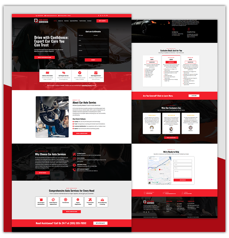AUTO SERVICE 1 - LANDING PAGE