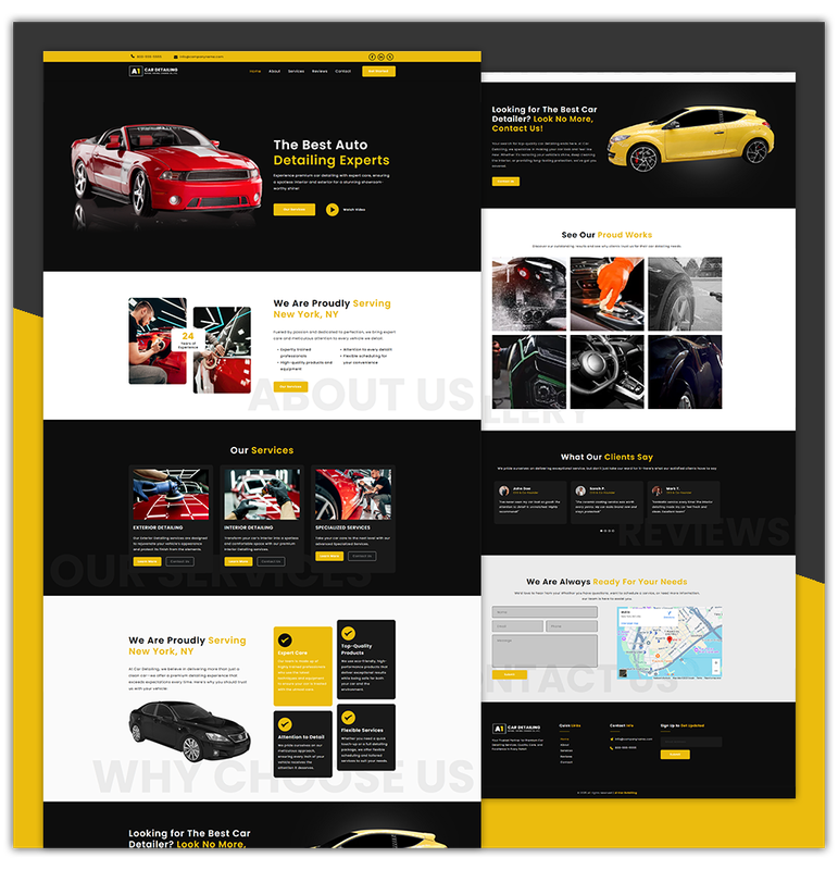 CAR DETAILING 1 - LANDING PAGE