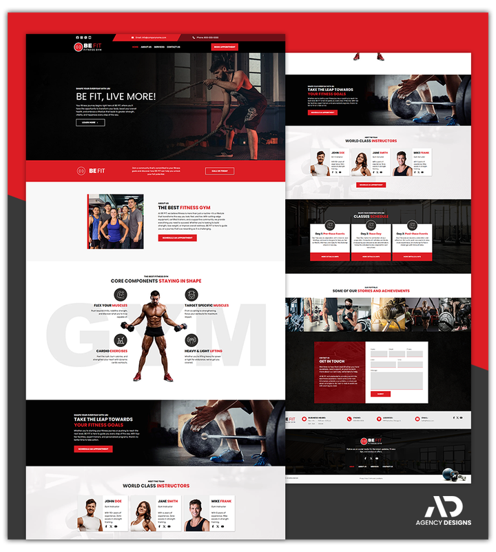 FITNESS TRAINER 2 - LANDING PAGE
