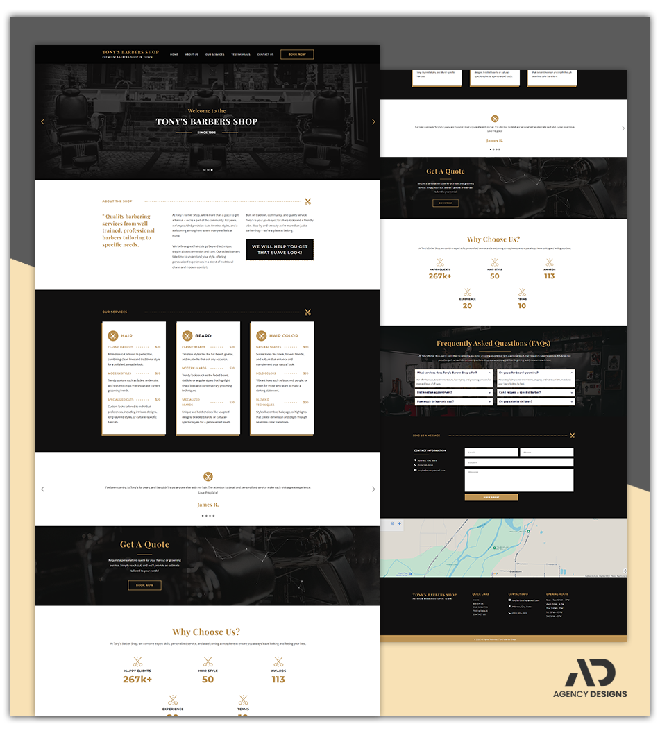 BARBERSHOP 1 - LANDING PAGE