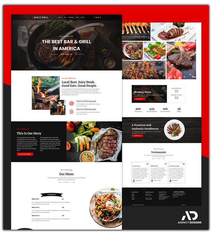 BAR & GRILL 1 - WEBSITE THEME