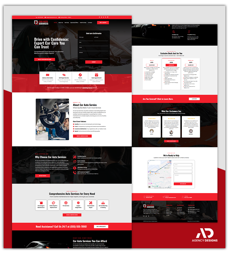 AUTO SERVICE 1 - LANDING PAGE